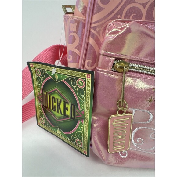 Wicked Movie 2024 So Popular Glinda 10.5" Mini Backpack New with Tags - Picture 3 of 7